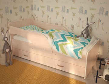 Кровать односпальная детская Максимка, цвет Млечный дуб в Санкт-Петербурге