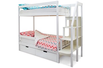 Детская двухэтажная кровать Svogen белый в Выборге
