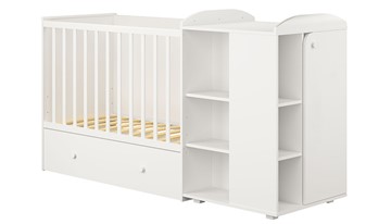 Кровать-трансформер детская с комодом POLINI Kids Ameli 800 Белый, серия AMELI в Выборге