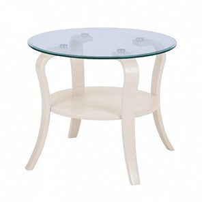 Стеклянный столик Аннет с каркасом цвета Бежевый в Выборге