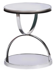 Кофейный столик GROTTO (mod. 9157) металл/дымчатое стекло, 42х42х50, хром в Санкт-Петербурге