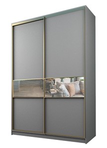 Шкаф 2-х дверный MAX МШ-23-6-16-33, Профиль Золото/Цвет Серый в Санкт-Петербурге