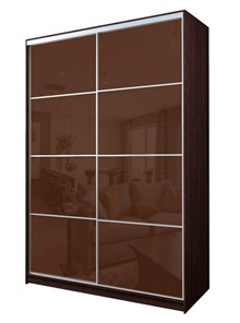Шкаф 2-х дверный MAX МШ-25-6-18-22, Профиль Серебро/Цвет Венге/Oracal Шоколад в Санкт-Петербурге