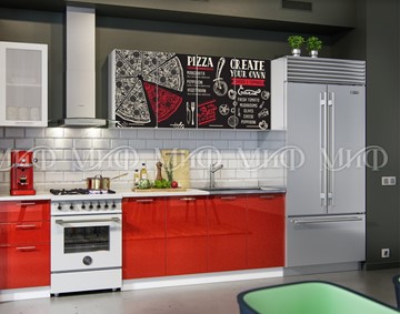 Кухонный гарнитур фотопечать Пицца 2,0 в Санкт-Петербурге