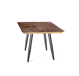 Керамический обеденный стол SHT-TU14 (4 шт.)/ТT8 60/60 (черный муар/прозрачный лак/коричневая сепия) в Выборге