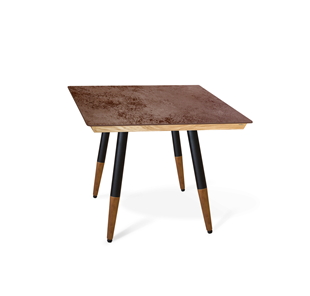 Керамический кухонный стол SHT-TU12 (4 шт.)/ТT8 60/60 (черный/темный орех/прозрачный лак/коричневая сепия) в Выборге