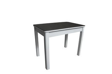 Стеклянный кухонный стол Айсберг-1СТ белое-черное в Выборге