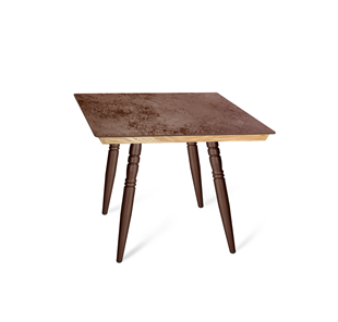 Керамический обеденный стол SHT-TU15 (4 шт.)/ТT8 60/60 (медный металлик/прозрачный лак/коричневая сепия) в Гатчине