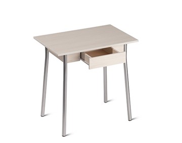 Маленький обеденный стол Пегас с ящиком, ЛДСП Сосна винтерберг/Металлик в Выборге