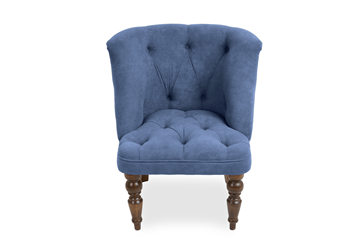 Кресло Бриджит синий ножки коричневые в Санкт-Петербурге