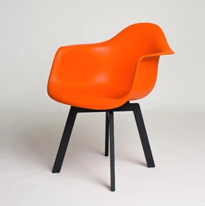 Кухонный стул DSL 330 Grand Black (Оранжевый) в Выборге