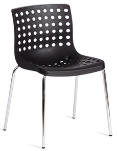 Обеденный стул SKALBERG (mod. C-084-A) 46х56х79 Black (черный) / Chrome (хром) арт.19258 в Санкт-Петербурге