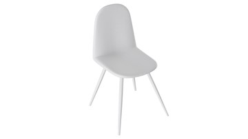 Обеденный стул Марли (конус Т3), Белый муар/Кожзам Белый в Гатчине