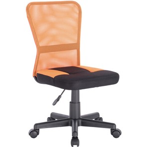 Кресло компьютерное Brabix Smart MG-313 (без подлокотников, комбинированное, черное/оранжевое) 531844 в Санкт-Петербурге