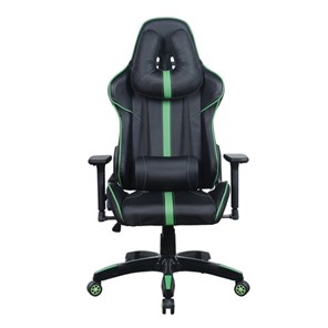 Офисное кресло Brabix GT Carbon GM-120 (две подушки, экокожа, черное/зеленое) 531929 в Санкт-Петербурге