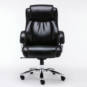 Офисное кресло Brabix Premium Status HD-003 (рециклированная кожа, хром, черное) 531821 в Санкт-Петербурге