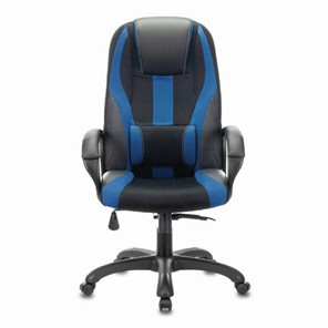 Компьютерное кресло Brabix Premium Rapid GM-102 (экокожа/ткань, черное/синее) 532106 в Санкт-Петербурге