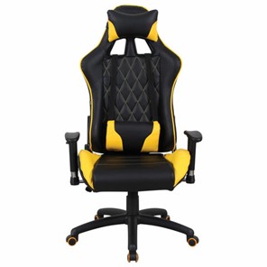 Офисное кресло Brabix GT Master GM-110 (две подушки, экокожа, черное/желтое) 531927 в Санкт-Петербурге