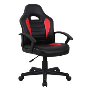 Офисное кресло BRABIX "Spark GM-201", экокожа, черное/красное, 532503 в Санкт-Петербурге