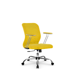 Кресло компьютерное SU-Mr-4/подл.078/осн.003 желтый в Санкт-Петербурге
