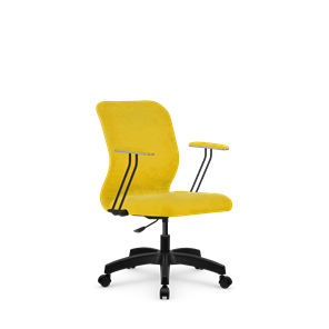 Кресло компьютерное SU-Mr-4/подл.079/осн.005 желтый в Санкт-Петербурге