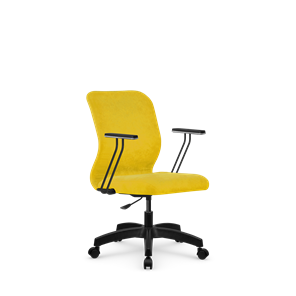 Кресло компьютерное SU-Mr-4/подл.110/осн.005 желтый в Санкт-Петербурге