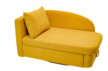Мягкий диван левый Тедди желтый в Выборге
