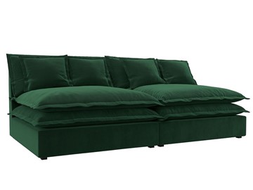 Прямой диван Лига-040, Зеленый (Велюр) в Санкт-Петербурге