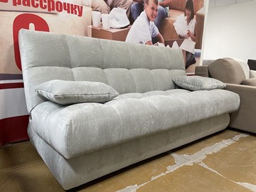 Прямой диван Лора Веста 2 ПРБЛ 2Energy Grey велюр в Санкт-Петербурге