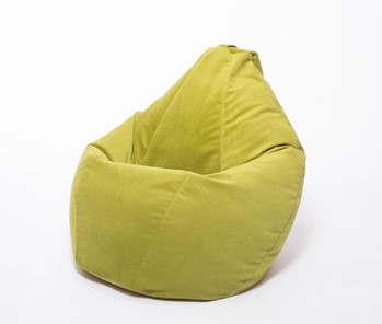 Кресло-мешок Груша малое, велюр однотон, травянное в Выборге