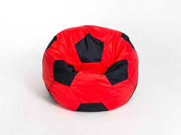 Кресло-мешок Мяч большой, красно-черный в Санкт-Петербурге