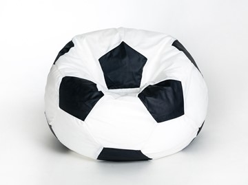 Кресло-мешок Мяч малый, бело-черный в Гатчине
