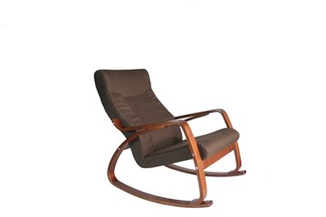 Кресло-качалка Женева, ткань шоколад в Санкт-Петербурге