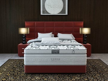 Кровать спальная Орматек Chocolate/Podium M 160х200, Микровелюр (Manhattan Гранатовый) в Санкт-Петербурге