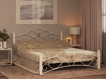 Кровать двуспальная Гарда 3, 160х200, белая в Санкт-Петербурге