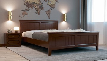 Спальная кровать Грация-4 (Орех) 140х200 в Выборге