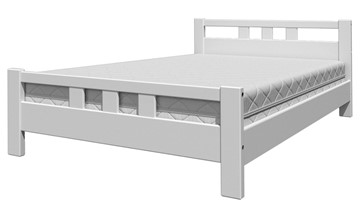 Кровать полутороспальная Вероника-2 (Белый Античный) 140х200 в Выборге