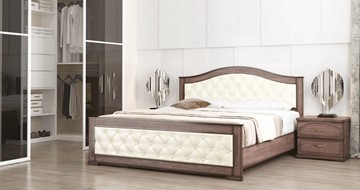 Кровать в спальню СВ-Стиль Стиль 3, 160х190, кожзам, с основанием в Санкт-Петербурге