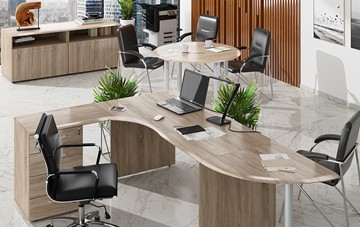 Мебель для персонала Wave 2, рабочий стол и конференц-стол в Санкт-Петербурге