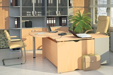 Комплект офисной мебели Милан для руководителя отдела в Санкт-Петербурге