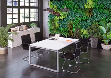 Офисный комплект мебели Metal System Style (Серый/Белый) в Гатчине