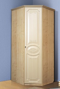 Распашной шкаф угловой Ивушка-5, цвет Дуб беленый в Санкт-Петербурге