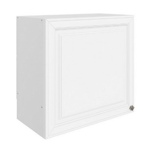 Шкаф на кухню Мишель под вытяжку L600 H566 (1 дв. гл.) эмаль (белый/белый) в Санкт-Петербурге