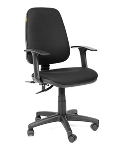 Кресло компьютерное CHAIRMAN 661 Ткань стандарт 15-21 черная в Гатчине