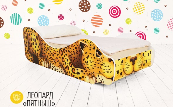 Детская кровать Леопард-Пятныш в Санкт-Петербурге - изображение