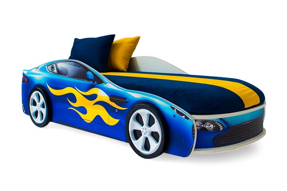 Детская кровать-машина Бондимобиль синий в Санкт-Петербурге - изображение