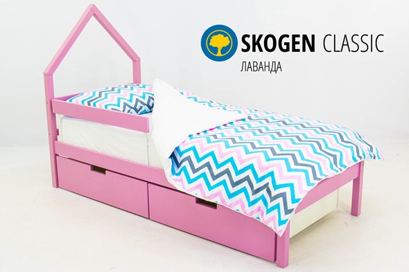 Кровать-домик детская мини Skogen лаванда в Санкт-Петербурге - изображение
