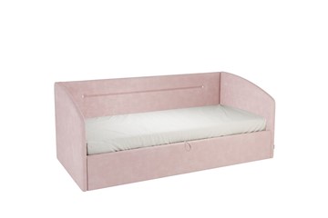 Кровать детская 0.9 Альба (Софа), нежно-розовый (велюр) в Санкт-Петербурге