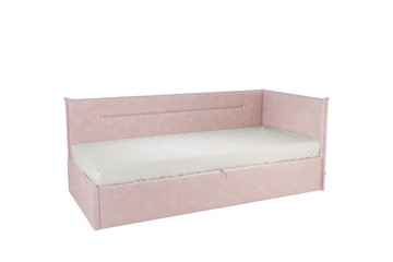 Кровать в детскую 0.9 Альба (Тахта), нежно-розовый (велюр) в Санкт-Петербурге