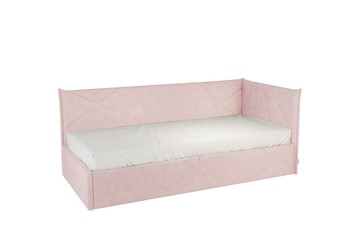 Кровать в детскую 0.9 Бест (Тахта), нежно-розовый (велюр) в Санкт-Петербурге